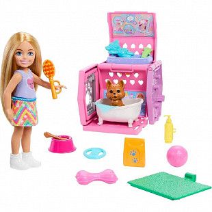 Кукла Barbie Family & Friends Club Chelsea Puppy Carrier (JDF89)