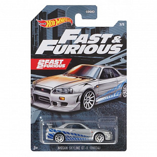 Машинка Hot Wheels Форсаж Nissan Skyline 3/5 (GYN28 GRP56)