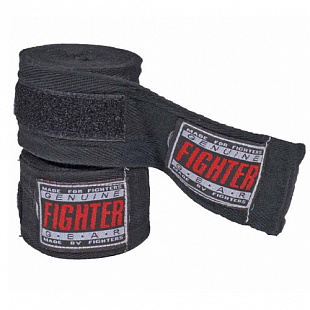 Бинт боксерский Fighter black