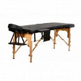 Массажный стол Body Fit складной 3-с деревянный black