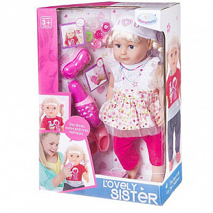 Кукла Shenzhen Toys  Lovely Sister пьёт воду и плачет WZJ015-1