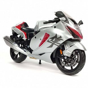 Модель мотоцикла Maisto 1:12 Suzuki Hayabusa 2022 (31101 20-21848) Silver/Red/Black