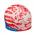Шапочка для бассейна (плавания) взрослая Mad Wave MALAYSIA blue/red/white