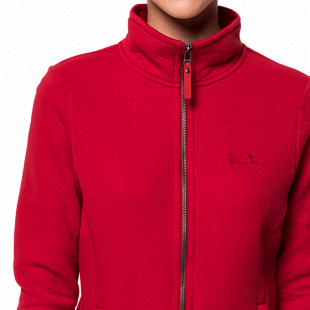 Джемпер женский Jack Wolfskin Natori Jacket W ruby red