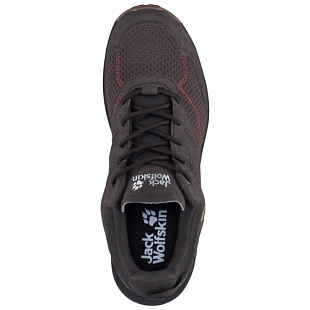 Водонепроницаемые кроссовки мужские Jack Wolfskin Woodland Texapore Low M espresso / dark red