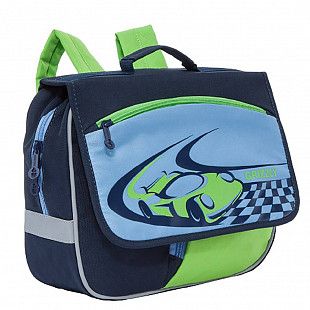 Детский рюкзак для мальчика GRIZZLY RK-997-1 dark blue/blue/lime