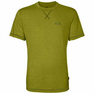 Футболка мужская Jack Wolfskin Crosstrail T Men eucalyptus green