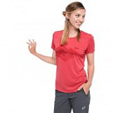 Футболка женская Jack Wolfskin Crosstrail Graphic T W tulip red