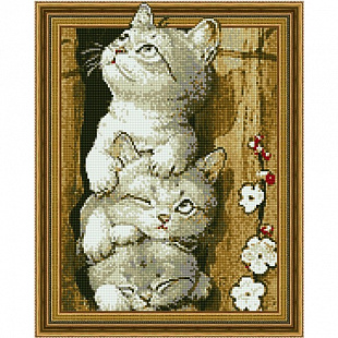 Алмазная вышивка 5D Picasso Котята непоседы 5PD4050029
