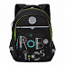 Рюкзак школьный GRIZZLY RB-157-1	 /2 black/light green