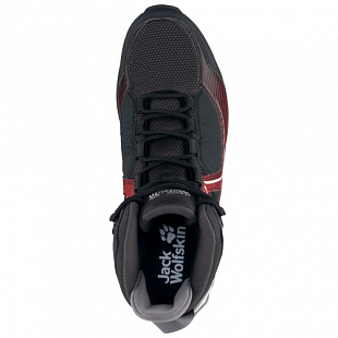 Водонепроницаемые кроссовки мужские Jack Wolfskin Cascade Hike Xt Texapore Mid M black / red