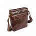 Мужская кожаная сумка Pola 8165 dark brown