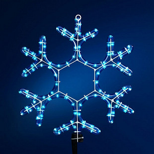Гирлянда Snowmen Снежинка dia=37см LED Е70288 blue