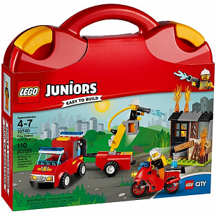 Конструктор LEGO Juniors Чемоданчик Пожарная команда 10740