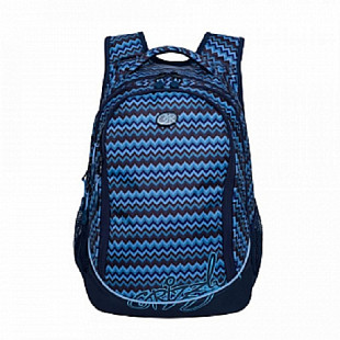 Рюкзак школьный GRIZZLY RD-835-1 /1 blue/light blue