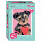 Мозаика Step Puzzle Мирна Щенок с сердечком 54 71153