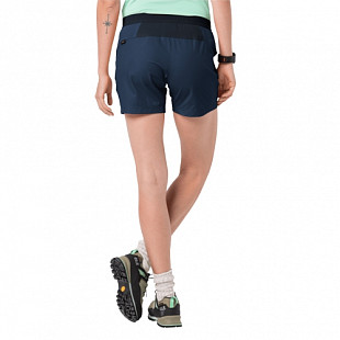 Шорты спортивные для бега  женские Jack Wolfskin Trail Shorts W dark indigo