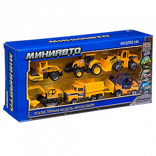 Инерционные машины Play Smart металлические набор Строитель 6388-1