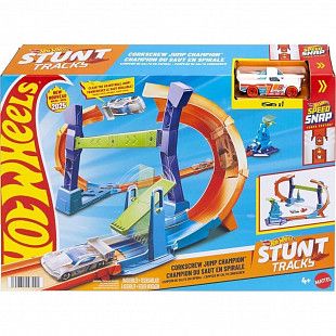 Игровой набор Hot Wheels Corkscrew Jump Champion (JLM90 JLM91)