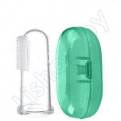 Силиконовая зубная щетка Baby Plane с прорезывателем и ограничителем (8411)