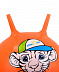 Мяч-попрыгун, для фитнеса (фитбол) Starfit Тигренок с рожками GB-402 55 см orange