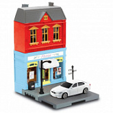 Игровой набор Rmz City Машинка и цветочный магазин 614011