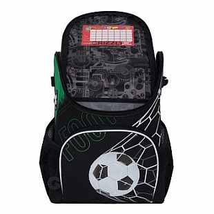 Рюкзак школьный GRIZZLY RAn-083-1 /1 black/green