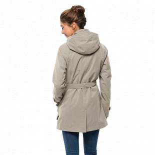 Пальто женское Jack Wolfskin Kimberley Coat dusty grey