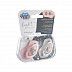 Пустышка Canpol babies Bonjour Paris Силиконовая Симметричная 0-6 мес., 2 шт. (22/647_pin) pink