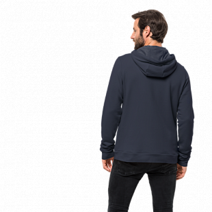 Пуловер мужский Jack Wolfskin Slogan Hoody M night blue