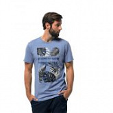 Футболка мужская Jack Wolfskin Palm Cove T M shirt blue