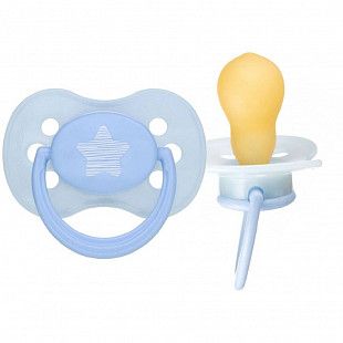 Пустышка Canpol babies Pastelove Латексная Круглая 6-18 мес. (22/429) blue