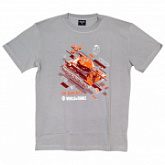 Футболка Merchandiser World of Tanks Ни дня без WoT grey