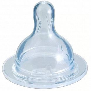 Соска Canpol babies Силиконовая Круглая для бутылочки с широким горлышком Для каши 6+ 21/723