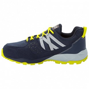 Водонепроницаемые кроссовки мужские Jack Wolfskin Cascade Hike Texapore Low M dark blue / lime