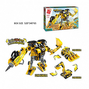 Конструктор Qman Трансформер Стройтехника 4805