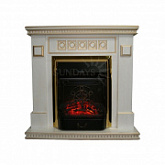 Портал для электрокамина Остин ЕС InterFlame White/Gold для Panoramic IF-EF01-25