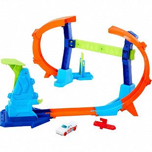 Игровой набор Hot Wheels Corkscrew Jump Champion (JLM90 JLM91)