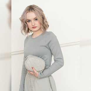 Сумка женская Ors Oro OMS-0174 light grey