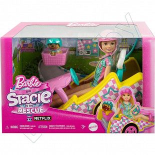 Игровой набор Barbie Stacie and Go Kart (HRM08)