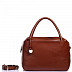 Женская сумка из кожи Pola 9019 dark brown