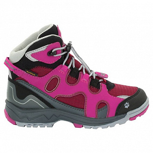 Ботинки детские Jack Wolfskin Crosswind WT Texapore Mid K pink