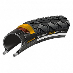Покрышка Continental Contact Plus, 28 x 1 5/8 x 1 1/8, 28-622 101003 black/black ZCO01003