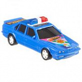 Инерционная машина Shenzhen Toys с мигалкой pull back 538 blue