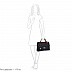 Женская сумка Pola 7155 black/red