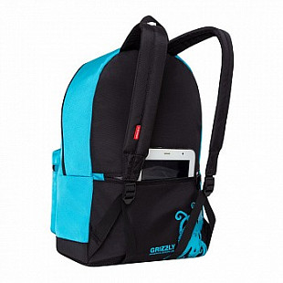 Городской рюкзак GRIZZLY RQ-007-5 /1 light blue/black
