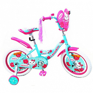Велосипед Favorit Kitty 18" (2019) Turquoise/Pink KIT-18GN