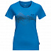 Футболка женская Jack Wolfskin Crosstrail Graphic T W brilliant blue