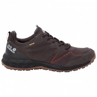Водонепроницаемые кроссовки мужские Jack Wolfskin Woodland Texapore Low M espresso / dark red