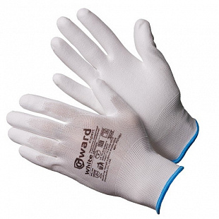 Перчатки нейлон полиуретан 13кл white PU1001